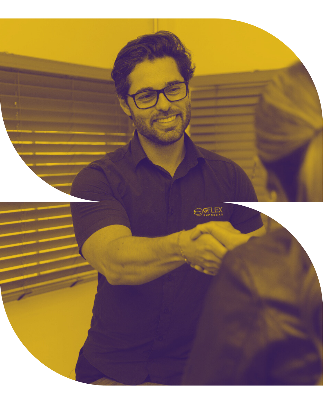 Parceiro Bradesco e Flex Energy sorrindo